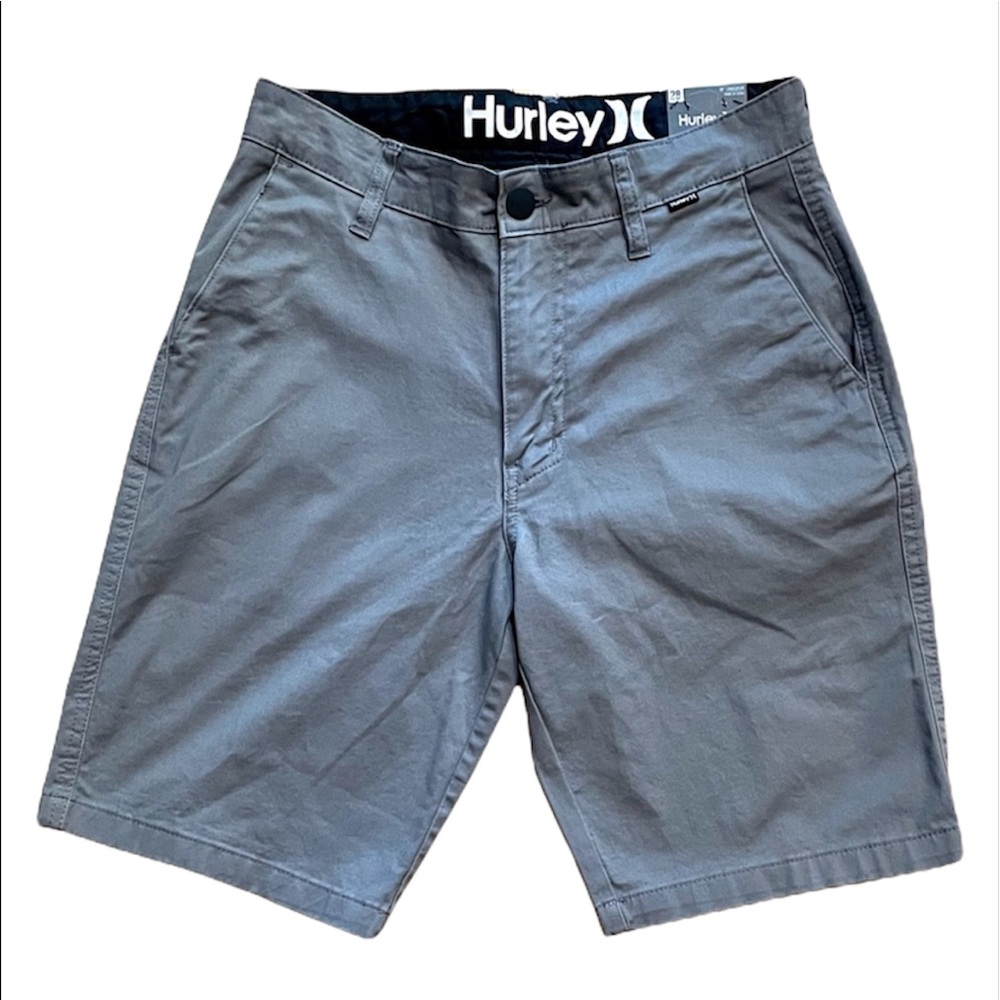 NWT Hurley’s MEN’s Cotton 20 inch Twill Walk Golf Casual Shorts Gray Size 28